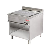 Mașină de gătit cu placă radiantă pe gaz și suport deschis, Linia 900, Arisco